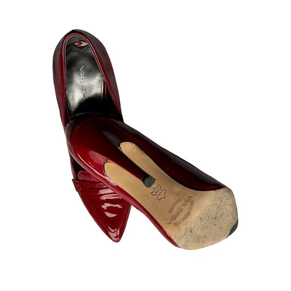 Red Patent Leather Stilettos - Picture 5 of 6